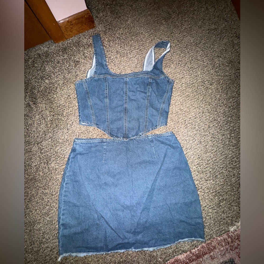 2 piece denim set
